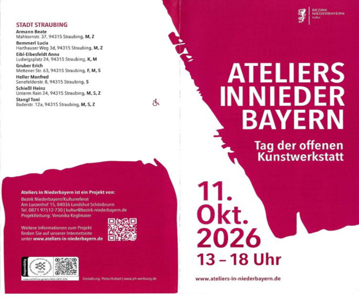 Flyer Tag der offenen Kunstwerkstatt 11.10.2026